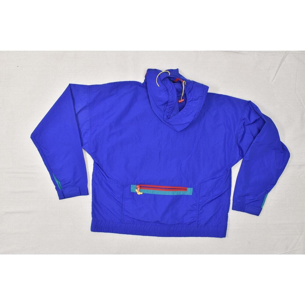Vintage Sierra Designs Men's Blue Nylon Anorak Jacket Hooded Pullover Size XL - Picture 2 of 8